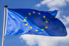 wehende Europaflagge